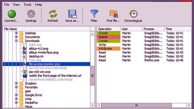 Monitor File Access Windows Server