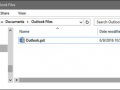 Outlook pst File Location on Windows 10